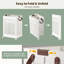 Panier à linge pliable de 20 gallons avec mini panier suspendu et roulettes