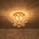 4-light Handcrafted Glass Bubble Semi-flush Mount