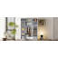 Armoire 4 portes avec 1 tiroir et armoire supérieure-2101465783
