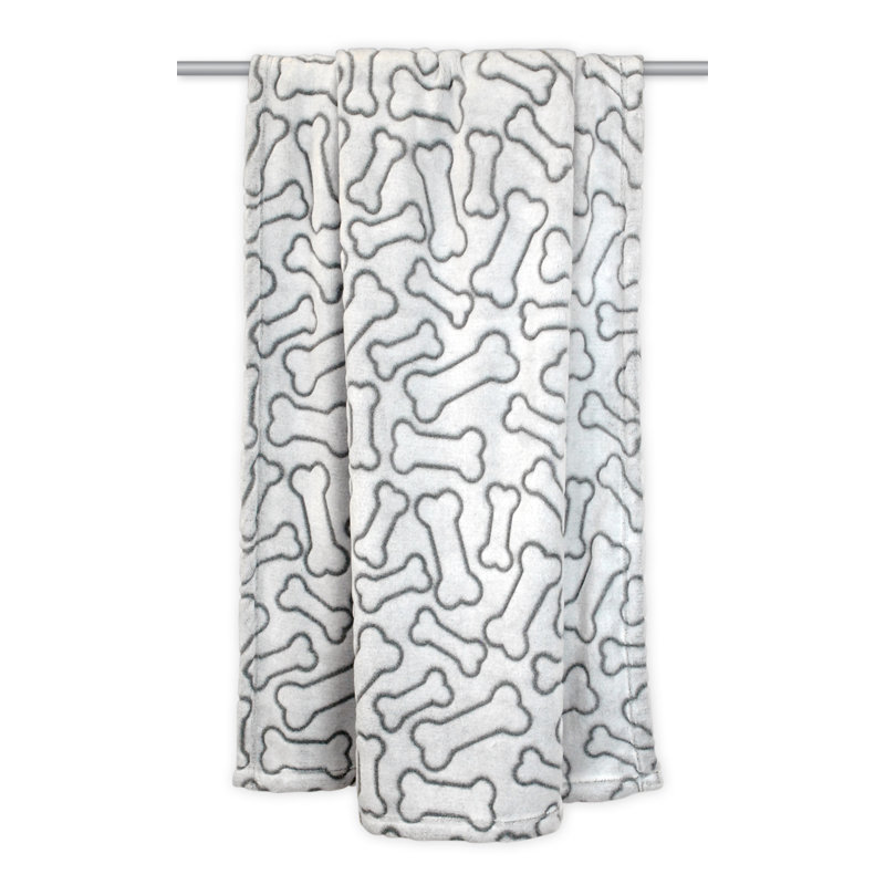 Animal Print Pet Blanket, Grey