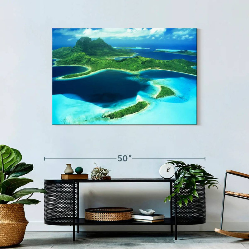 Gillard Bora Bora From Above, 30" H x 45" W