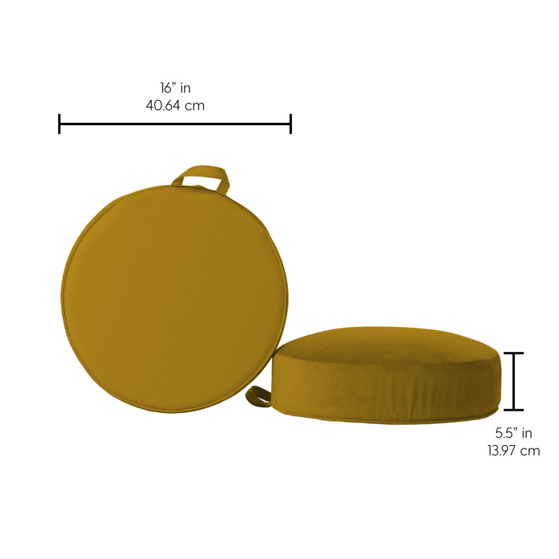 Overstuffed Microfiber Cushions, 2-Pack, Dijon 