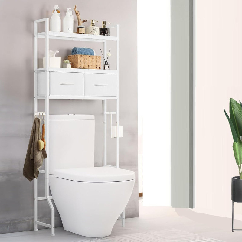 Armoire de rangement au-dessus de la toilette, Blanc