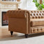 Canapé Chesterfield 85,5 po 3 places en tissu technique