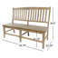 Kentish Solid Wood Bench