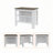 Kitchen Island, Four Legs, Three Shelves-129455844