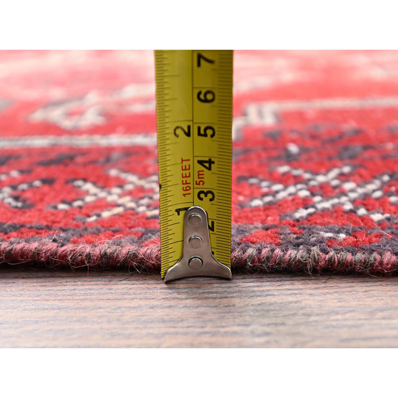 Tapis unique rouge 4 pi x 6 pi 5 po Wibbe