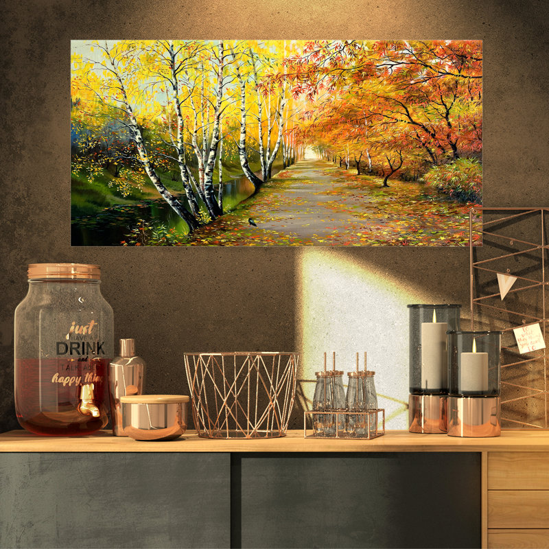« belle forest forest landscape », reproduction d’art sur toile tendue, H 8 po x l 12 po