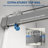 56“-60” W x 76“ H Single Sliding Frameless Shower Door Soft-Close with 3/8" (10mm) Explosion-Proof Tampered Glass, Buffer Function-108742869
