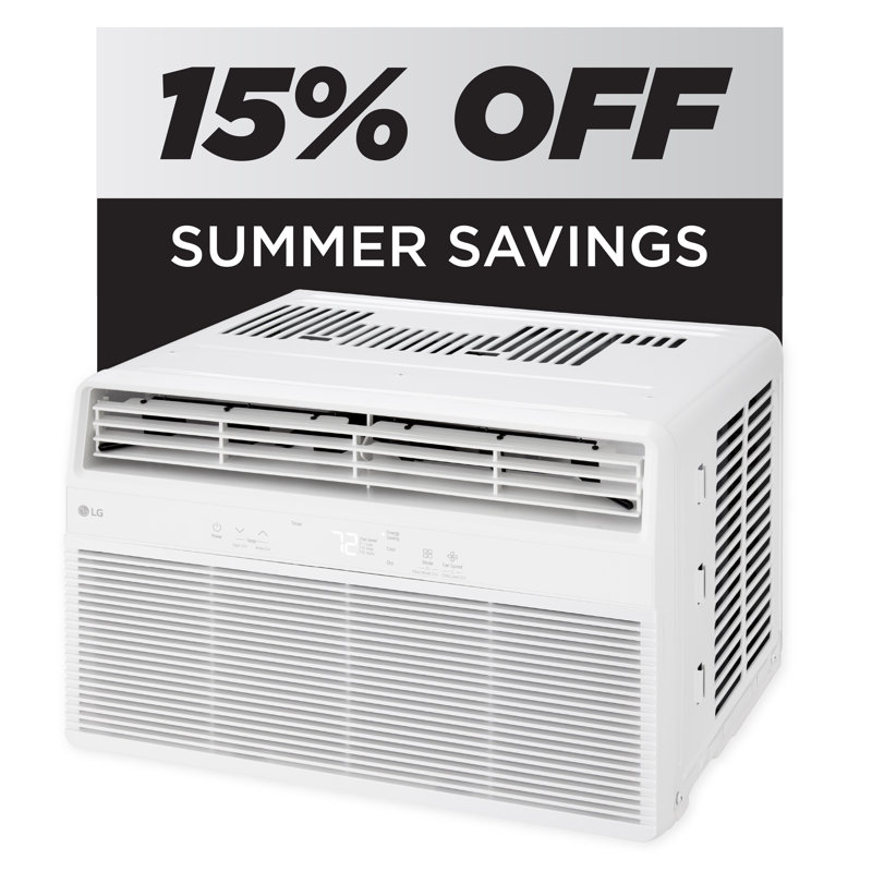 LG 10,000 BTU Window Smart (Wi-Fi) Air Conditioner with Remote, 115V, 10000