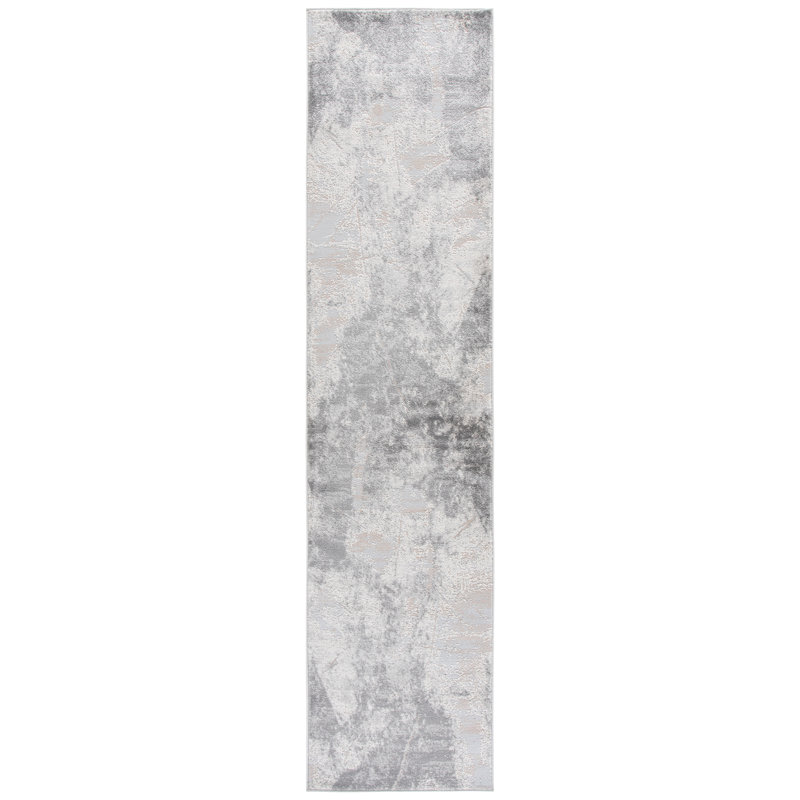 Tapis à motif abstrait 372 de performance Palma, Tapis de couloir 2 pi 2 po x 9 pi 0 po