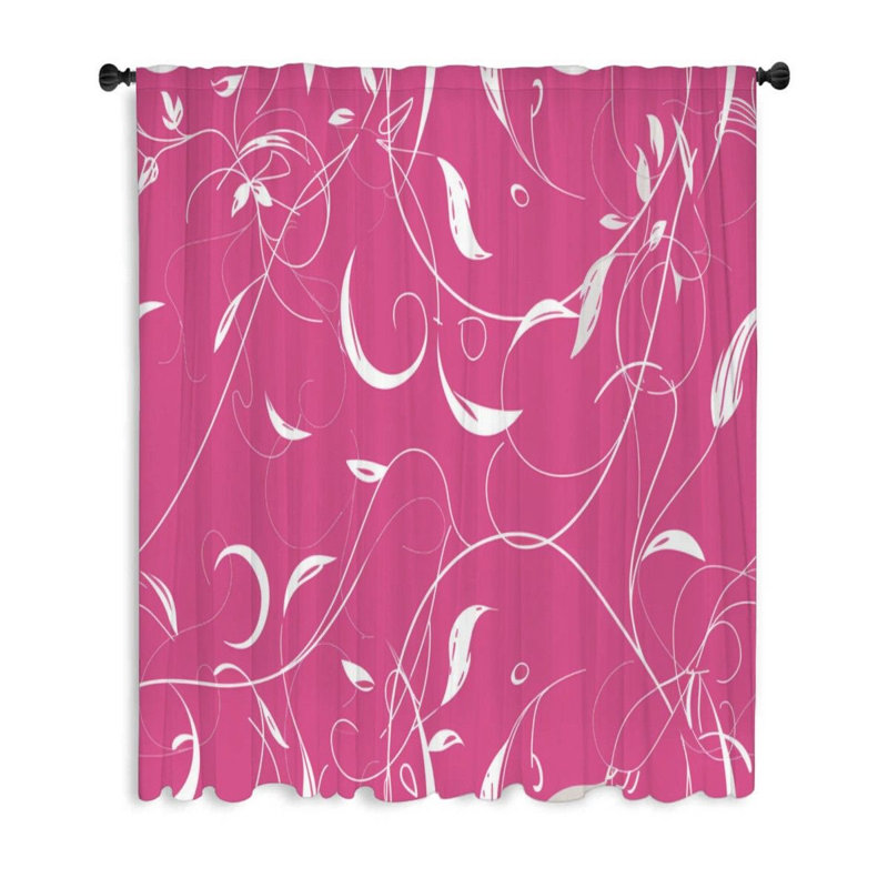 Rideaux à motif floral, occultant et voilages - 1 panneau-12285-Occultant qui filtre beaucoup de lumière-12285