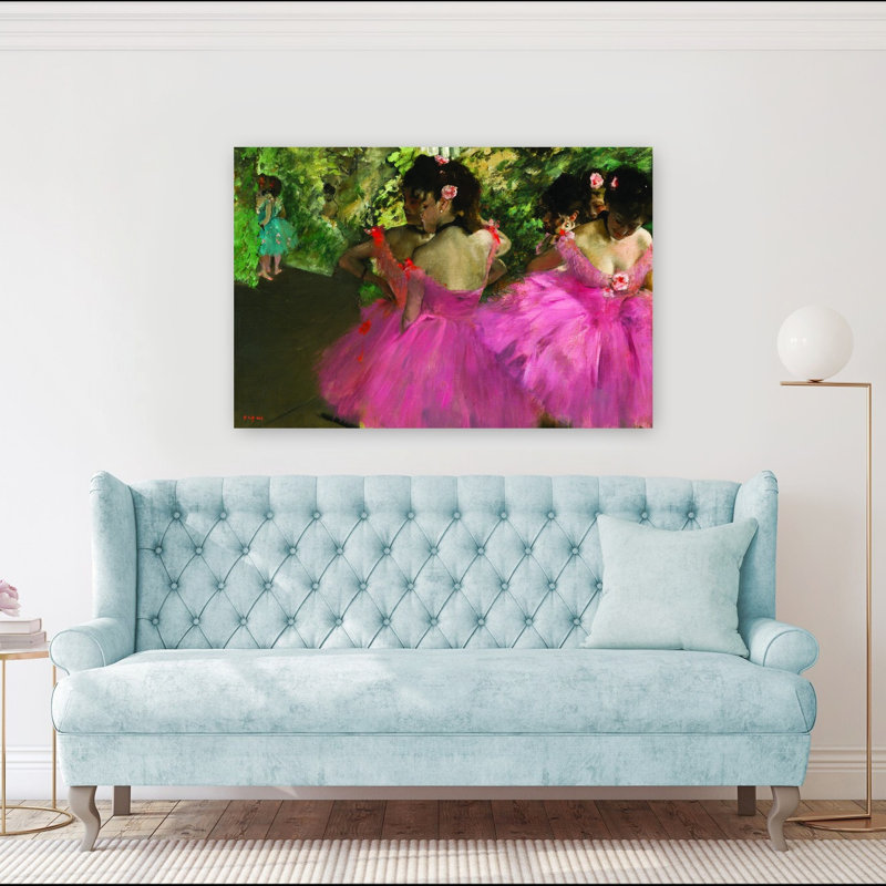 Ballerine en rouge, printemps traditionnel coloré, impression murale, H 40 po x l 60 po