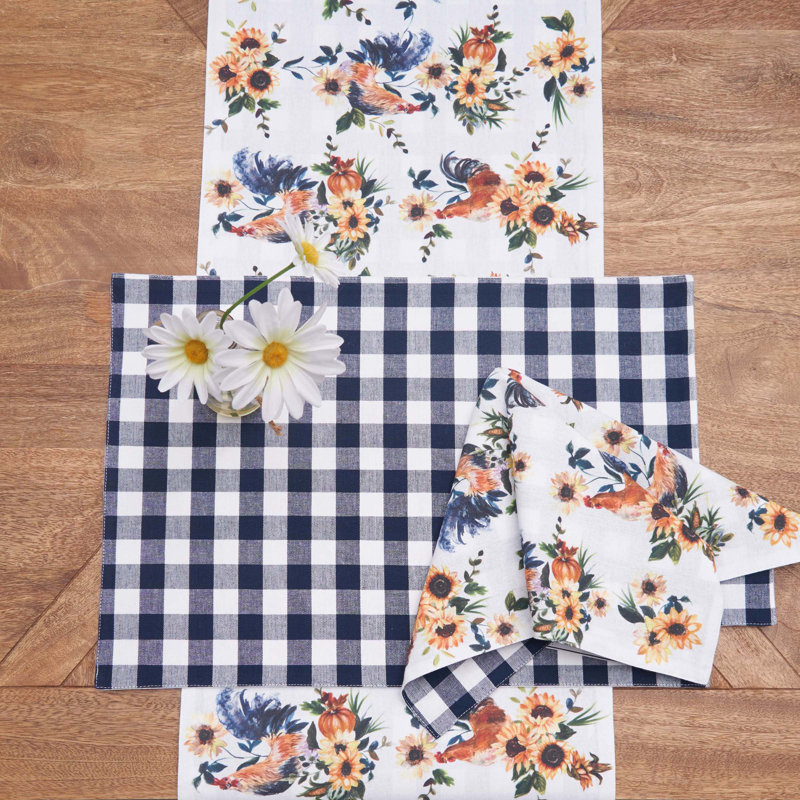 Ensemble de 6 napperons Rooster Farmhouse