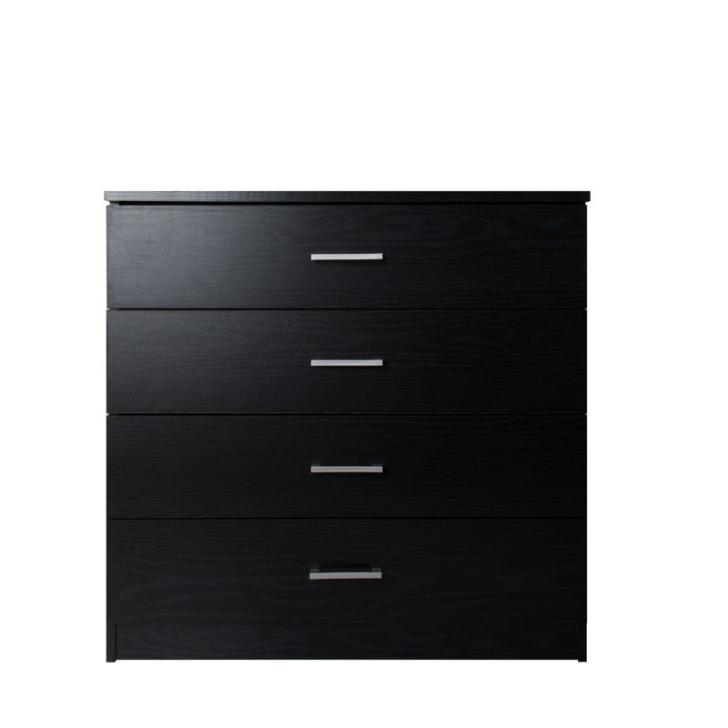 4 Drawer 75 cm W Chest Dresser, Black