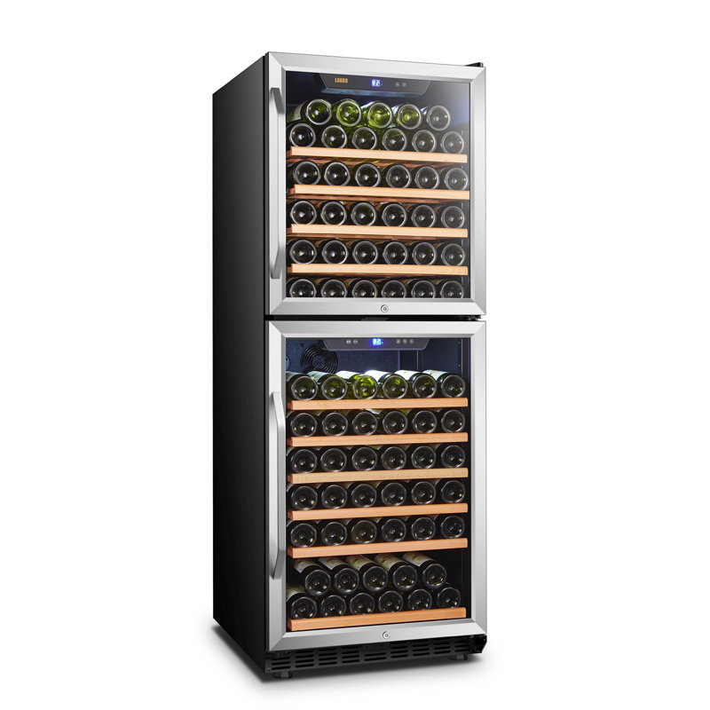 24" 130 Bottle Dual Zone Freestanding/Built-In Wine Refrigerator