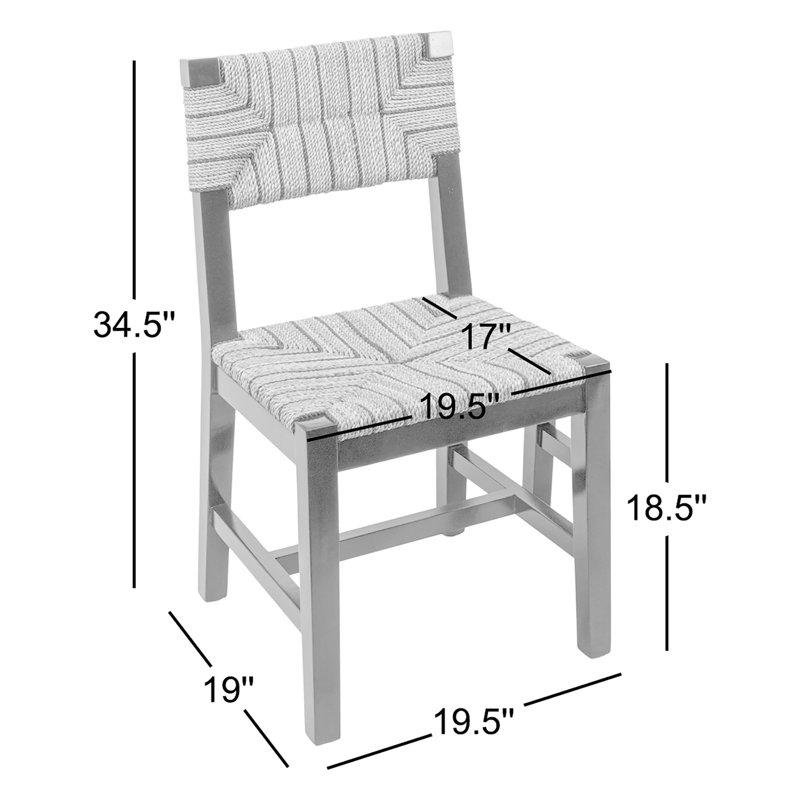 Chaise de salle à manger Willowbrook, Teinture noire