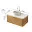 Meuble-lavabo de 36 po avec lavabo, armoire de rangement en contreplaqué flottant, tiroir avec poignée et capteur de lumière, vasque en céramique à motif de pierre et plateau en pierre frittée, pré-assemblé-1862273956-1862273953
