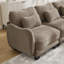 Canapé en forme de L avec coussin délicat, forme ergonomique et repose-pieds mobile-2010519752