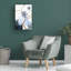 Floral bleu 3 sur toile
