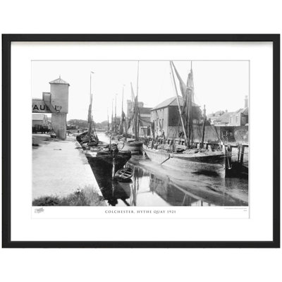 Colchester, Hythe Quay 1921 by Francis Frith - Single Picture Frame Print