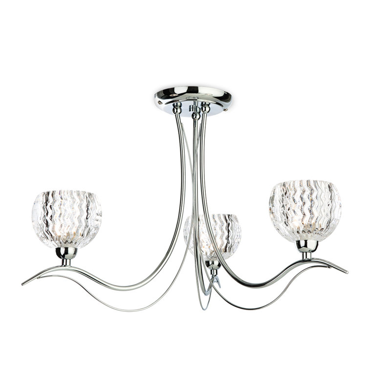 Crystal Semi Flush Mount