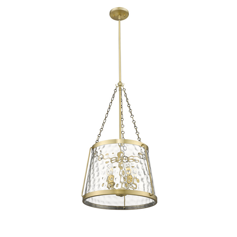 Luminaire suspendu conique à 5 lumières Jysiah, Bronze vintage