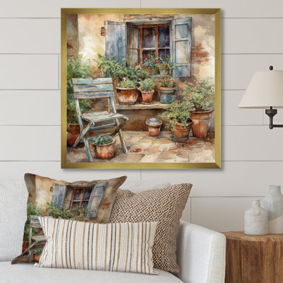 " Arm Chair Surrounded By Plants III "