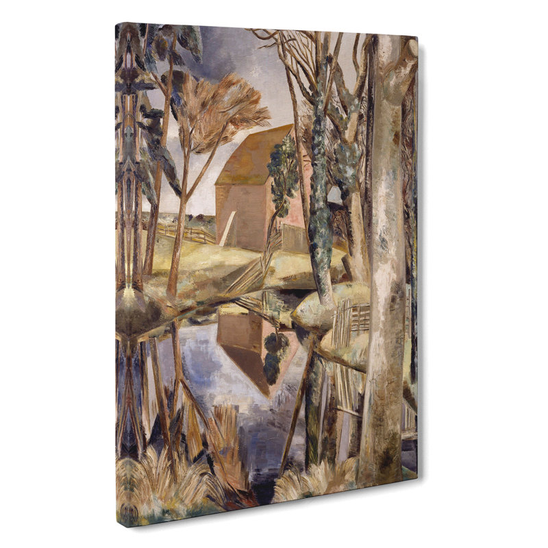 Oxenbridge Pond by Paul Nash - Wrapped Canvas Painting, 76cm H x 50cm W x 3cm D