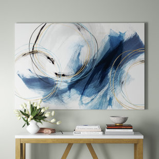 Nordic Watercolor Ink Abstract Lines Art Painting Modern Hom - Inspire  Uplift