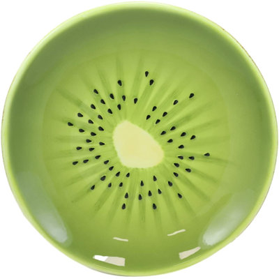 Mandarin Gourmet Kitchen Presentation Mouthwatering Sliced Kiwi Fruit Shaped 8.25" Salad Plate