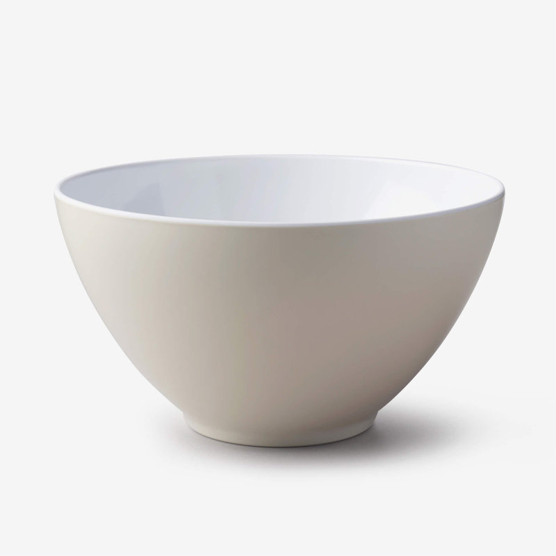 Zeal Melamine Salad Bowl, Cream
