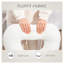 Chaise de bureau pivotante blanche à roulettes