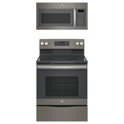 2 Piece Kitchen Package with 30"" Freestanding Electric Range & 30"" Over-the-Range Microwave -  GE Appliances, Composite_07E7D31D-5ED7-42D0-B6EE-DA32F4A18F8D_1586467810