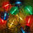 4.5M Set Of 10 Connectable Festoon Bulb Lights In Warm White With Timer Function-774540168