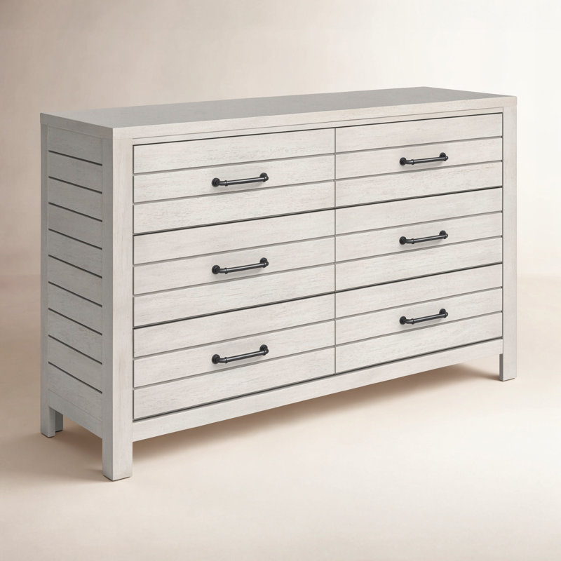 Commode 6 tiroirs l 54 po Tyson, Chemin de pierre blanc