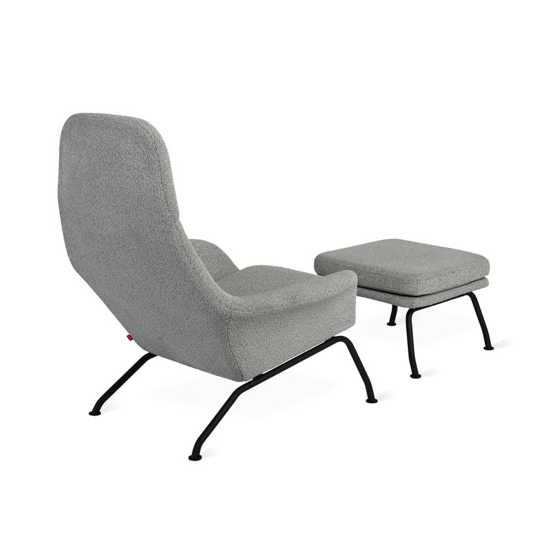 Fauteuil et repose-pieds Tallinn, Fer de Copenhague, Oui