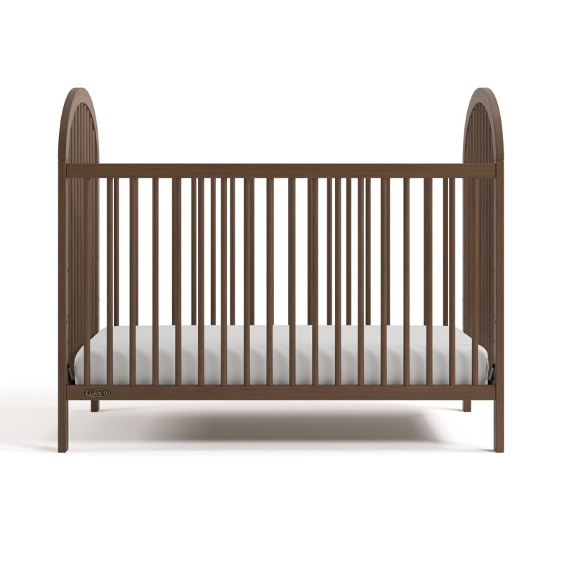 Lit de bébé convertible 3-en-1 Olivia, Noisette, Non