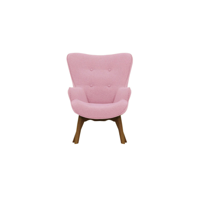 Wimbled Children's Club Chair, Pink/Dark Oak