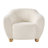  Contemporary Bouclé Upholstered Lounge Chair With EZ Assembly Wood Legs-893417672