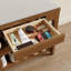Bancs d'entrée en bois massif à 2 niveaux avec tiroirs et coussins rembourrés Adryell - Rangement pour chaussures confortables-528437908-528437905