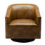 Fauteuil pivotant en similicuir - l 30,31 po, sans ressorts à arc inclinable, h 18,25 po-2066498885