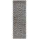 Dominique Abstract Checkered Fringe Area Rug