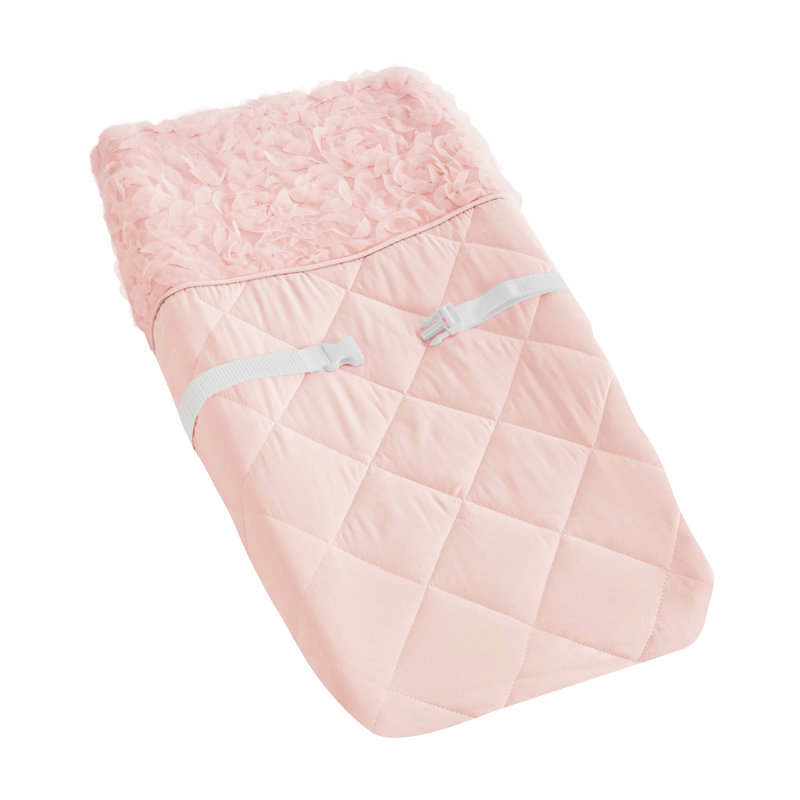 Floral Rose Changing Pad Cover, Pink