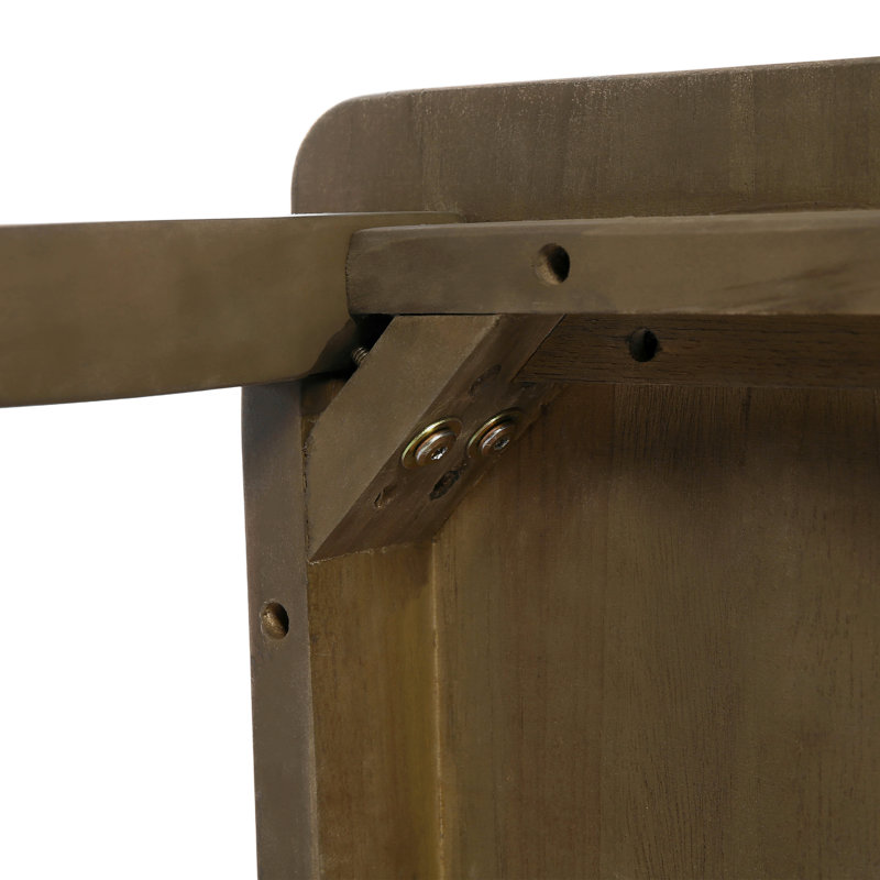 Table basse d'extérieur en bois de teck Marlo, Brun
