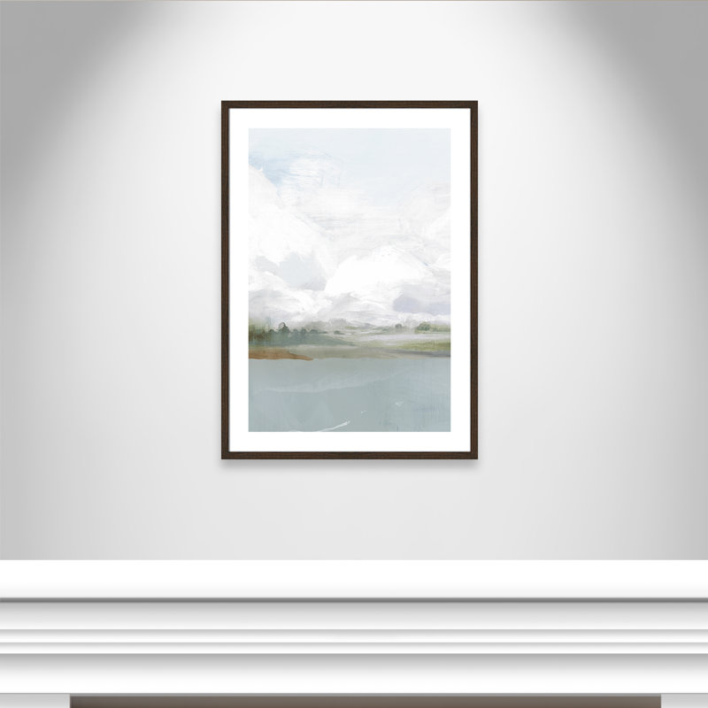All Shore - Impression de cadre photo sur papier, H 35,5 po x l 25,5 po x P 0,75 po, Papier encadré brun