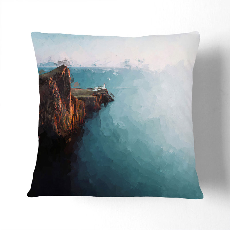 Square Cushion, Black, 55cm H x 55cm W x 20cm D