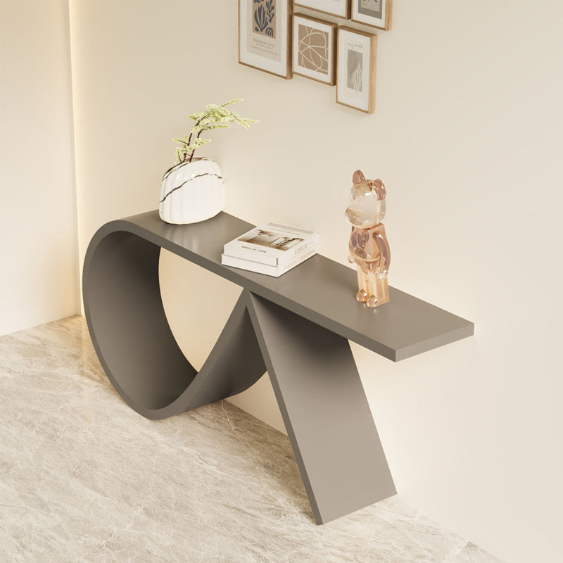 Console Modern Minimalist Art Design, H 29,53 po x l 55,12 po x P 11,81 po, Gris