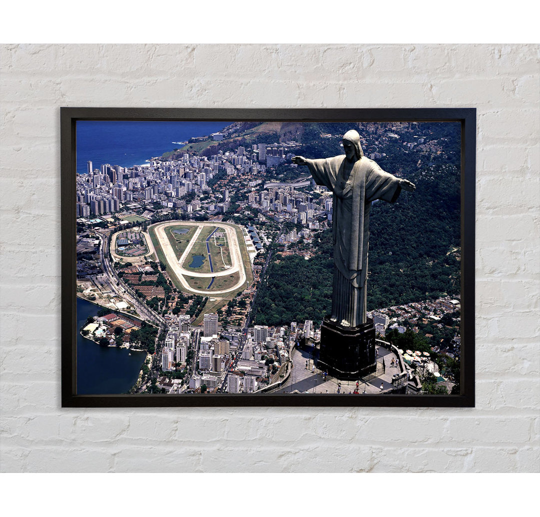 Christus-Erlöser-Statue Rio De Janeiro Brasilien - Einzelbildrahmen Kunstdrucke auf Leinwand