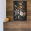 Art mural en métal «Fleurs en noir sur fond 1» par Winston Porter-687497689